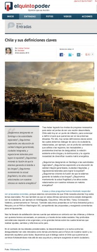 Chile y sus definiciones claves