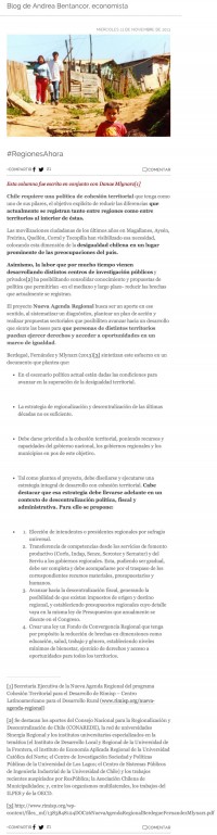 La Tercera 13 noviembre 2013