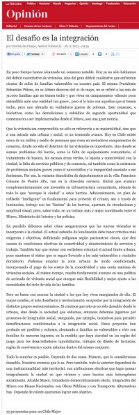 La Tercera 18 noviembre 2013